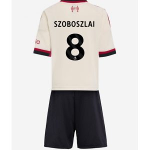Koszulka piłkarska Liverpool Dominik Szoboszlai #8 Koszulka Wyjazdowej dziecięce 2025-26 +Krótkie Spodenk