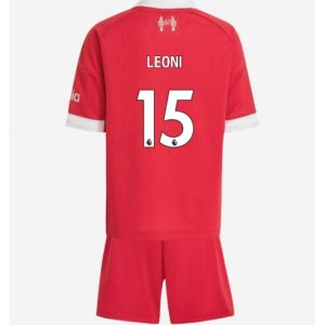 Koszulka piłkarska Liverpool Giovanni Leoni #15 Koszulka Podstawowej dziecięce 2025-26 +Krótkie Spodenk