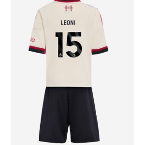 Koszulka piłkarska Liverpool Giovanni Leoni #15 Koszulka Wyjazdowej dziecięce 2025-26 +Krótkie Spodenk