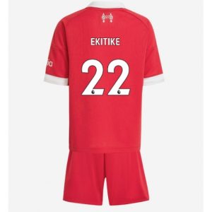 Koszulka piłkarska Liverpool Hugo Ekitike #22 Koszulka Podstawowej dziecięce 2025-26 +Krótkie Spodenk