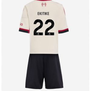 Koszulka piłkarska Liverpool Hugo Ekitike #22 Koszulka Wyjazdowej dziecięce 2025-26 +Krótkie Spodenk