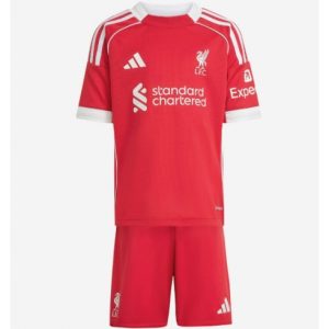 Koszulka piłkarska Liverpool Koszulka Podstawowej dziecięce 2025-26 +Krótkie Spodenk