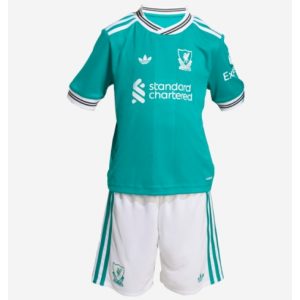 Koszulka piłkarska Liverpool Koszulka Trzeciej dziecięce 2025-26 +Krótkie Spodenk