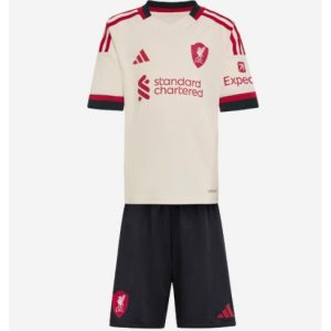 Koszulka piłkarska Liverpool Koszulka Wyjazdowej dziecięce 2025-26 +Krótkie Spodenk