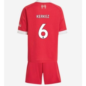 Koszulka piłkarska Liverpool Milos Kerkez #6 Koszulka Podstawowej dziecięce 2025-26 +Krótkie Spodenk