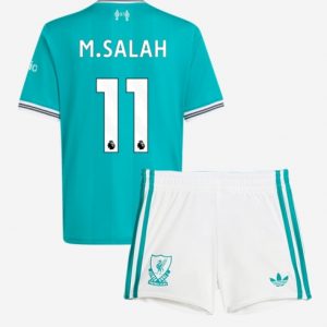 Koszulka piłkarska Liverpool Mohamed Salah #11 Koszulka Trzeciej dziecięce 2025-26 +Krótkie Spodenk