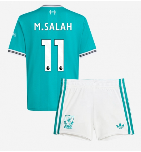 Koszulka piłkarska Liverpool Mohamed Salah #11 Koszulka Trzeciej dziecięce 2025-26 +Krótkie Spodenk Koszulka piłkarska Liverpool Mohamed Salah #11 Koszulka Trzeciej dziecięce 2025-26 +Krótkie Spodenk