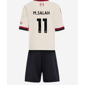 Koszulka piłkarska Liverpool Mohamed Salah #11 Koszulka Wyjazdowej dziecięce 2025-26 +Krótkie Spodenk