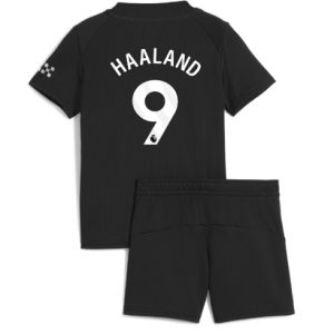 Koszulka piłkarska Manchester City Erling Haaland #9 Koszulka Wyjazdowej dziecięce 2025-26 +Krótkie Spodenk Koszulka piłkarska Manchester City Erling Haaland #9 Koszulka Wyjazdowej dziecięce 2025-26 +Krótkie Spodenk