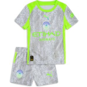 Koszulka piłkarska Manchester City Koszulka Trzeciej dziecięce 2025-26 +Krótkie Spodenk Koszulka piłkarska Manchester City Koszulka Trzeciej dziecięce 2025-26 +Krótkie Spodenk