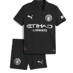 Koszulka piłkarska Manchester City Koszulka Wyjazdowej dziecięce 2025-26 +Krótkie Spodenk Koszulka piłkarska Manchester City Koszulka Wyjazdowej dziecięce 2025-26 +Krótkie Spodenk