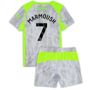 Koszulka piłkarska Manchester City Omar Marmoush #7 Koszulka Trzeciej dziecięce 2025-26 +Krótkie Spodenk Koszulka piłkarska Manchester City Omar Marmoush #7 Koszulka Trzeciej dziecięce 2025-26 +Krótkie Spodenk
