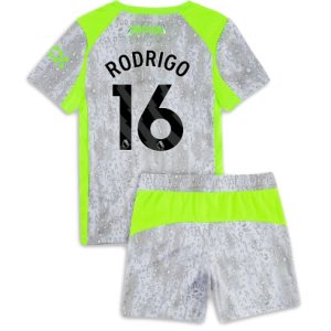 Koszulka piłkarska Manchester City Rodri Hernandez #16 Koszulka Trzeciej dziecięce 2025-26 +Krótkie Spodenk Koszulka piłkarska Manchester City Rodri Hernandez #16 Koszulka Trzeciej dziecięce 2025-26 +Krótkie Spodenk