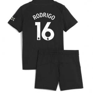 Koszulka piłkarska Manchester City Rodri Hernandez #16 Koszulka Wyjazdowej dziecięce 2025-26 +Krótkie Spodenk Koszulka piłkarska Manchester City Rodri Hernandez #16 Koszulka Wyjazdowej dziecięce 2025-26 +Krótkie Spodenk