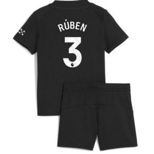 Koszulka piłkarska Manchester City Ruben Dias #3 Koszulka Wyjazdowej dziecięce 2025-26 +Krótkie Spodenk Koszulka piłkarska Manchester City Ruben Dias #3 Koszulka Wyjazdowej dziecięce 2025-26 +Krótkie Spodenk