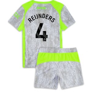 Koszulka piłkarska Manchester City Tijjani Reijnders #4 Koszulka Trzeciej dziecięce 2025-26 +Krótkie Spodenk Koszulka piłkarska Manchester City Tijjani Reijnders #4 Koszulka Trzeciej dziecięce 2025-26 +Krótkie Spodenk