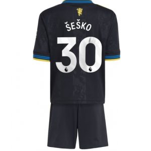 Koszulka piłkarska Manchester United Benjamin Sesko #30 Koszulka Trzeciej dziecięce 2025-26 +Krótkie Spodenk Koszulka piłkarska Manchester United Benjamin Sesko #30 Koszulka Trzeciej dziecięce 2025-26 +Krótkie Spodenk