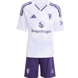 Koszulka piłkarska Manchester United Koszulka Wyjazdowej dziecięce 2025-26 +Krótkie Spodenk Koszulka piłkarska Manchester United Koszulka Wyjazdowej dziecięce 2025-26 +Krótkie Spodenk