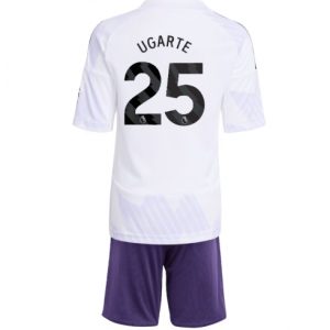 Koszulka piłkarska Manchester United Manuel Ugarte #25 Koszulka Wyjazdowej dziecięce 2025-26 +Krótkie Spodenk Koszulka piłkarska Manchester United Manuel Ugarte #25 Koszulka Wyjazdowej dziecięce 2025-26 +Krótkie Spodenk