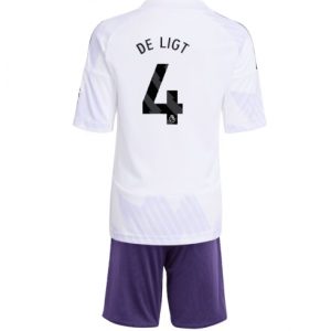 Koszulka piłkarska Manchester United Matthijs de Ligt #4 Koszulka Wyjazdowej dziecięce 2025-26 +Krótkie Spodenk Koszulka piłkarska Manchester United Matthijs de Ligt #4 Koszulka Wyjazdowej dziecięce 2025-26 +Krótkie Spodenk