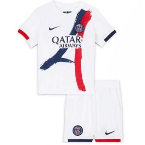 Koszulka piłkarska Paris Saint-Germain Koszulka Wyjazdowej dziecięce 2025-26 +Krótkie Spodenk