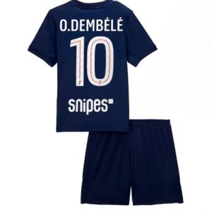 Koszulka piłkarska Paris Saint-Germain Ousmane Dembele #10 Koszulka Podstawowej dziecięce 2025-26 +Krótkie Spodenk