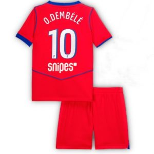 Koszulka piłkarska Paris Saint-Germain Ousmane Dembele #10 Koszulka Trzeciej dziecięce 2025-26 +Krótkie Spodenk