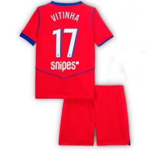 Koszulka piłkarska Paris Saint-Germain Vitinha #17 Koszulka Trzeciej dziecięce 2025-26 +Krótkie Spodenk