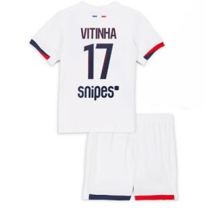 Koszulka piłkarska Paris Saint-Germain Vitinha #17 Koszulka Wyjazdowej dziecięce 2025-26 +Krótkie Spodenk