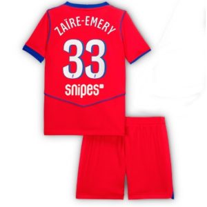 Koszulka piłkarska Paris Saint-Germain Warren Zaire-Emery #33 Koszulka Trzeciej dziecięce 2025-26 +Krótkie Spodenk