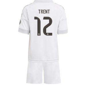 Koszulka piłkarska Real Madrid Alexander-Arnold #12 Koszulka Podstawowej dziecięce 2025-26 +Krótkie Spodenk