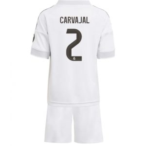 Koszulka piłkarska Real Madrid Daniel Carvajal #2 Koszulka Podstawowej dziecięce 2025-26 +Krótkie Spodenk
