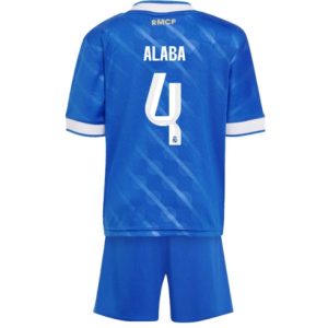 Koszulka piłkarska Real Madrid David Alaba #4 Koszulka Trzeciej dziecięce 2025-26 +Krótkie Spodenk Koszulka piłkarska Real Madrid David Alaba #4 Koszulka Trzeciej dziecięce 2025-26 +Krótkie Spodenk