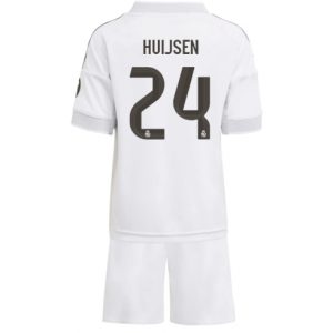 Koszulka piłkarska Real Madrid Dean Huijsen #24 Koszulka Podstawowej dziecięce 2025-26 +Krótkie Spodenk Koszulka piłkarska Real Madrid Dean Huijsen #24 Koszulka Podstawowej dziecięce 2025-26 +Krótkie Spodenk