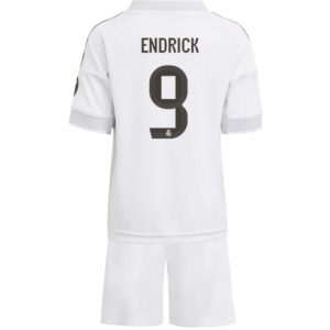 Koszulka piłkarska Real Madrid Endrick #9 Koszulka Podstawowej dziecięce 2025-26 +Krótkie Spodenk