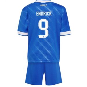 Koszulka piłkarska Real Madrid Endrick #9 Koszulka Trzeciej dziecięce 2025-26 +Krótkie Spodenk