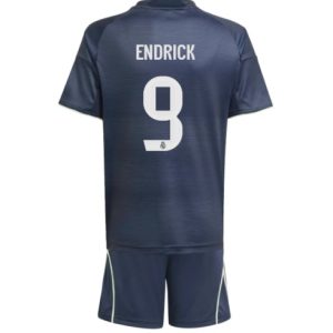 Koszulka piłkarska Real Madrid Endrick #9 Koszulka Wyjazdowej dziecięce 2025-26 +Krótkie Spodenk