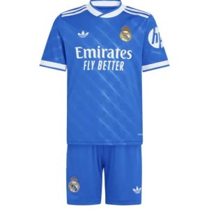 Koszulka piłkarska Real Madrid Koszulka Trzeciej dziecięce 2025-26 +Krótkie Spodenk Koszulka piłkarska Real Madrid Koszulka Trzeciej dziecięce 2025-26 +Krótkie Spodenk