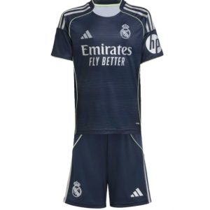Koszulka piłkarska Real Madrid Koszulka Wyjazdowej dziecięce 2025-26 +Krótkie Spodenk Koszulka piłkarska Real Madrid Koszulka Wyjazdowej dziecięce 2025-26 +Krótkie Spodenk