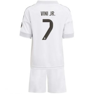 Koszulka piłkarska Real Madrid Vinicius Junior #7 Koszulka Podstawowej dziecięce 2025-26 +Krótkie Spodenk