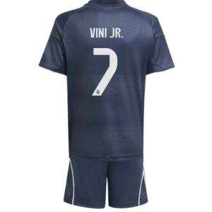 Koszulka piłkarska Real Madrid Vinicius Junior #7 Koszulka Wyjazdowej dziecięce 2025-26 +Krótkie Spodenk