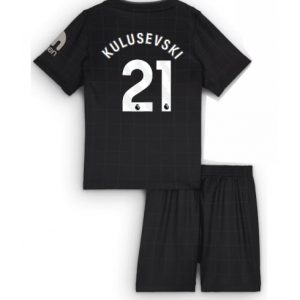 Koszulka piłkarska Tottenham Hotspur Dejan Kulusevski #21 Koszulka Wyjazdowej dziecięce 2025-26 +Krótkie Spodenk