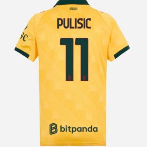 Koszulka piłkarska AC Milan Christian Pulisic #11 Koszulka Trzeciej damskie 2025-26 Krótki Rękaw Koszulka piłkarska AC Milan Christian Pulisic #11 Koszulka Trzeciej damskie 2025-26 Krótki Rękaw