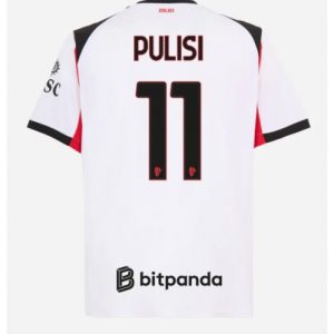 Koszulka piłkarska AC Milan Christian Pulisic #11 Koszulka Wyjazdowej 2025-26 Krótki Rękaw