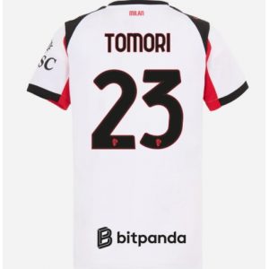 Koszulka piłkarska AC Milan Fikayo Tomori #23 Koszulka Wyjazdowej damskie 2025-26 Krótki Rękaw Koszulka piłkarska AC Milan Fikayo Tomori #23 Koszulka Wyjazdowej damskie 2025-26 Krótki Rękaw