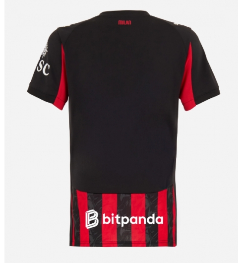 Koszulka piłkarska AC Milan Koszulka Podstawowej damskie 2025-26 Krótki Rękaw 2 Koszulka piłkarska AC Milan Koszulka Podstawowej damskie 2025-26 Krótki Rękaw