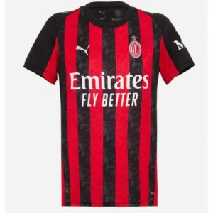 Koszulka piłkarska AC Milan Koszulka Podstawowej damskie 2025-26 Krótki Rękaw Koszulka piłkarska AC Milan Koszulka Podstawowej damskie 2025-26 Krótki Rękaw