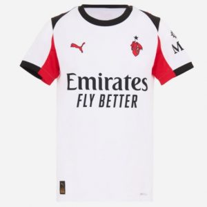 Koszulka piłkarska AC Milan Koszulka Wyjazdowej damskie 2025-26 Krótki Rękaw Koszulka piłkarska AC Milan Koszulka Wyjazdowej damskie 2025-26 Krótki Rękaw