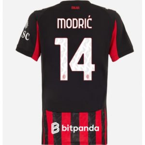 Koszulka piłkarska AC Milan Luka Modric #14 Koszulka Podstawowej damskie 2025-26 Krótki Rękaw Koszulka piłkarska AC Milan Luka Modric #14 Koszulka Podstawowej damskie 2025-26 Krótki Rękaw