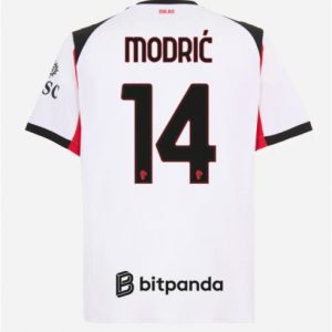 Koszulka piłkarska AC Milan Luka Modric #14 Koszulka Wyjazdowej 2025-26 Krótki Rękaw